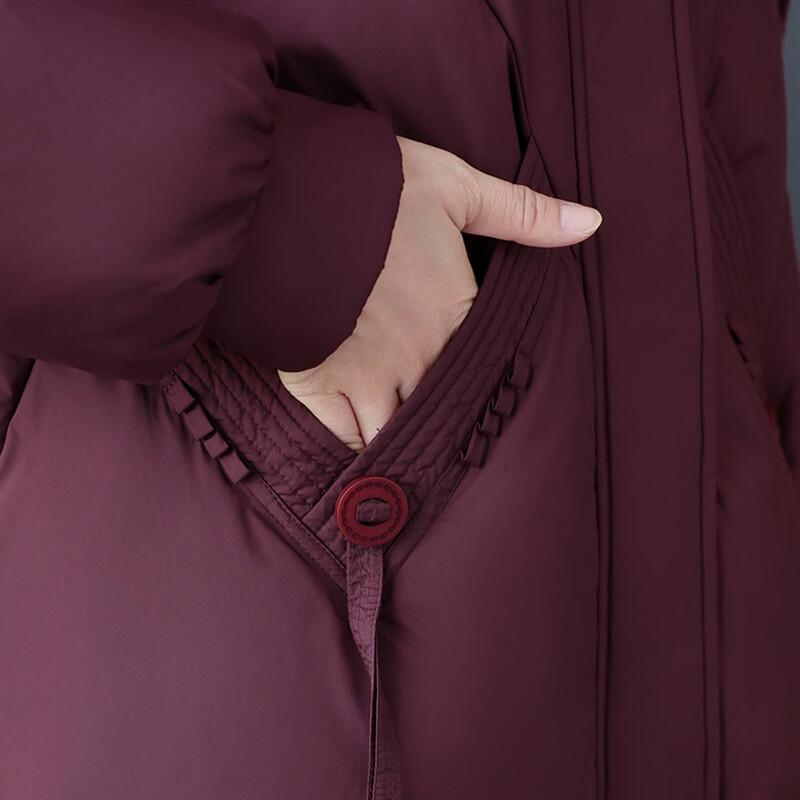 Xuezf Women's Winter Fox Fur Collar Down Jacket