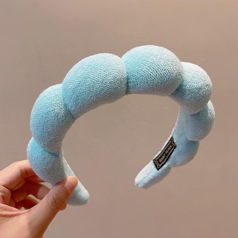 Candy-Colored Cloud Headband: Stylish High-Top Sponge Hairpin for Women