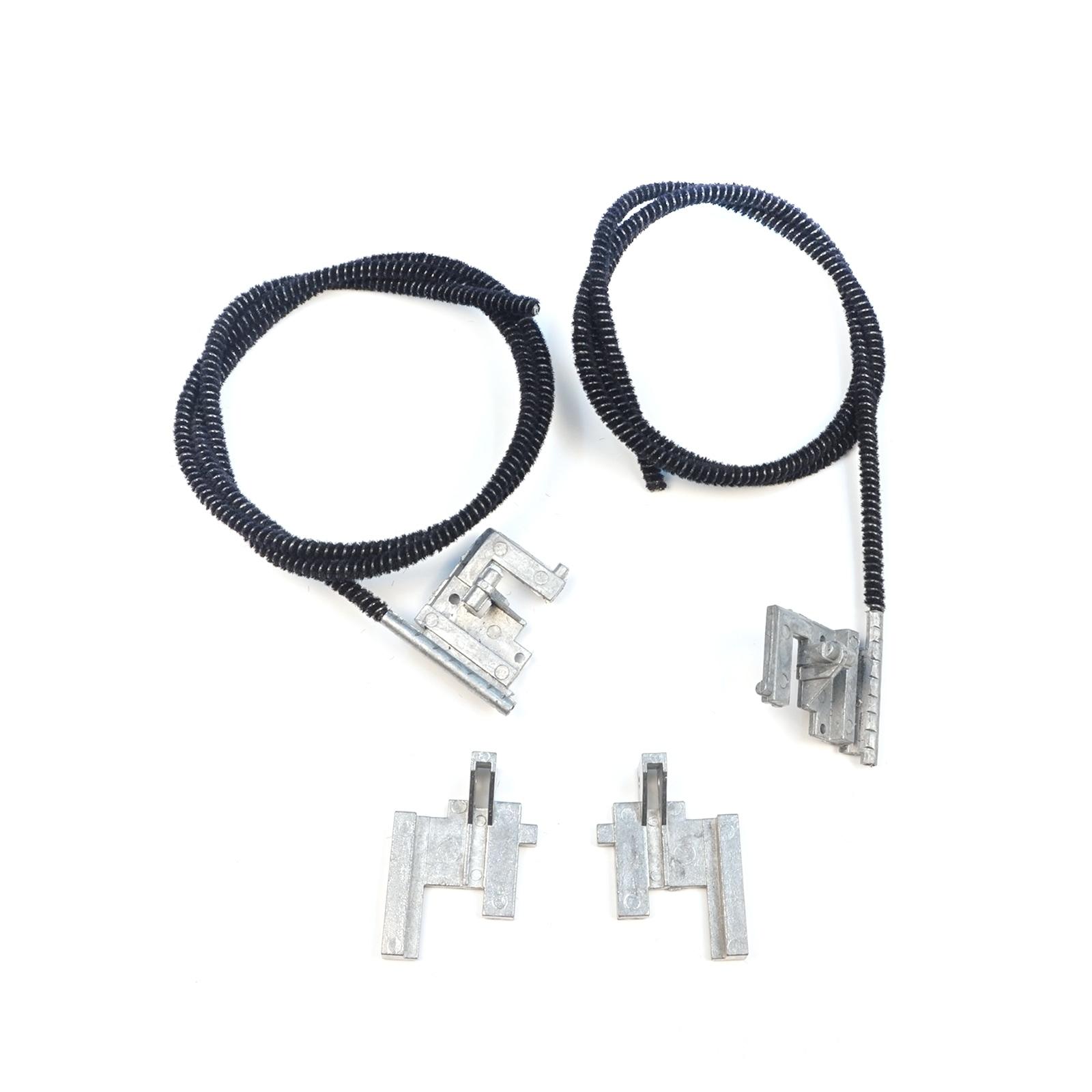 

ESR673 Electric Sunroof Repair Track Drive Pull Bowden Cables Left and Right With Metal Mounting Bracket Hinges for Renault Clio MK2 1998-2012