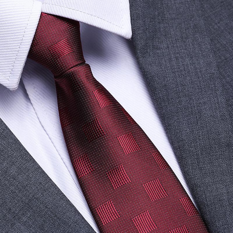 Married Men'S Red Zipper No-Tie Formal Tie Business Black Professional Groom Korean Version One-Pull Tie