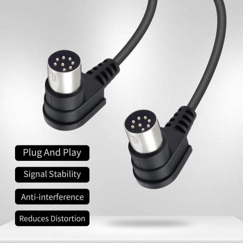 Poyiccot DIN 8-Pin Cable, DIN 8-Pin Male To Male Speaker Audio Cable, DIN 8-Pin Connector, S-Terminal, DIN Connector Compatible with B&O System Instru