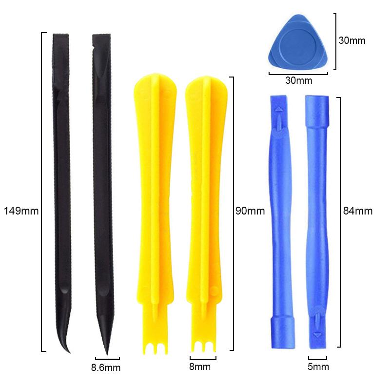 12 en 1 Outil Levier en Plastique Lame Réparation Équipement Électronique Mobile Démontage Ordinateur Levier Ouverture Kit Tournevis Outil à Main