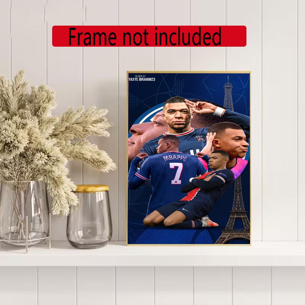 Mbappe 5D Diy Diamond Painting Round Diamond Diy Frameless Holiday Artwork Suitable For Home Office Wall Decoration