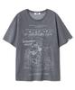 ULKIN [Disney] Voyager Pigment Oversized Short Sleeve T-Shirt_Charcoal