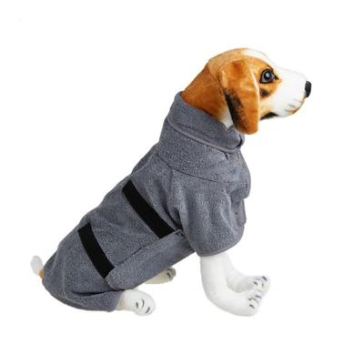 Dog Bathrobe Super Absorbent Fast Drying Dog Bath Towel Adjustable Microfiber Dog