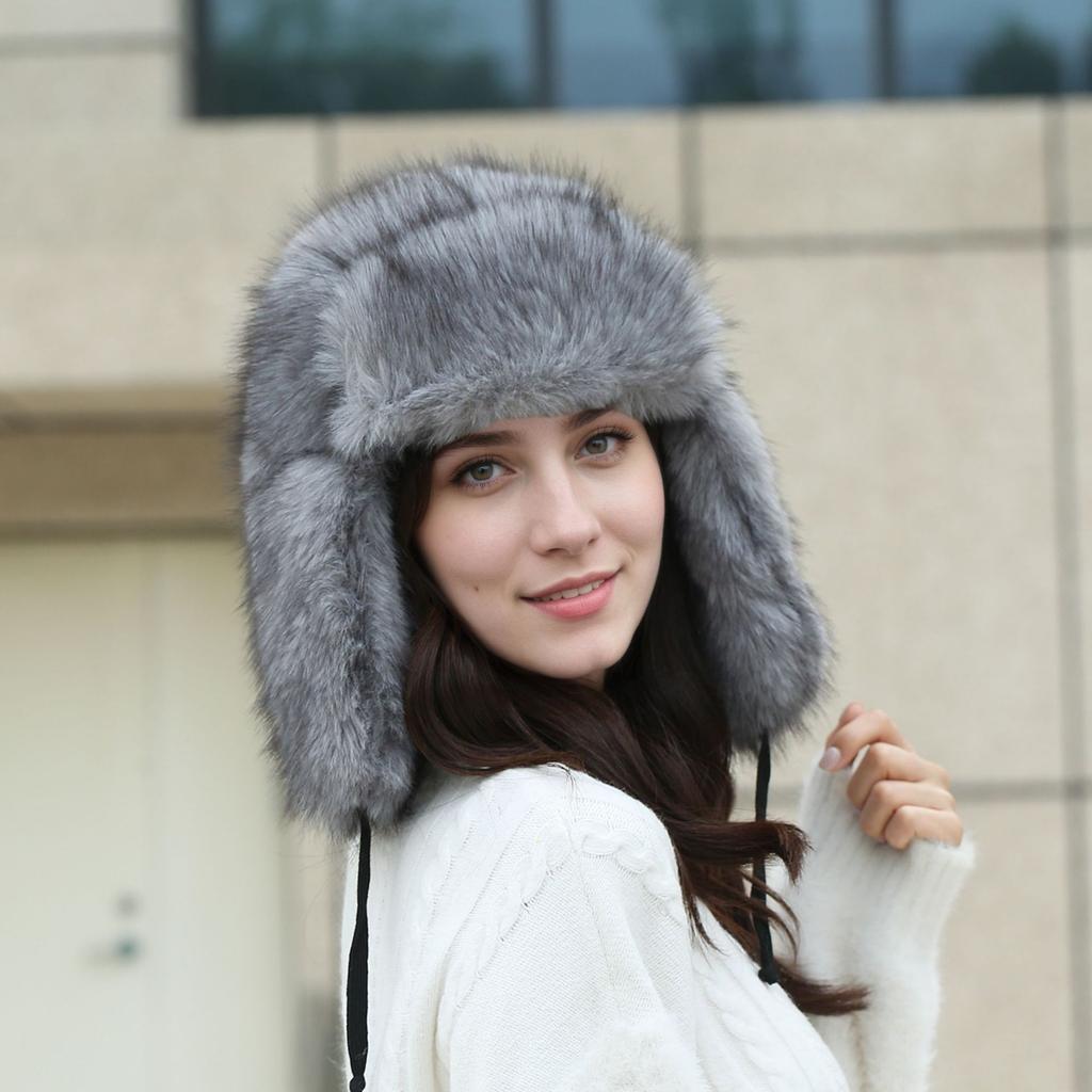 Plush Hat for Winter Cold Protection and Warmth, Padded and Thickened Ear Protection Hat, Outdoor Leisure Warm Hat