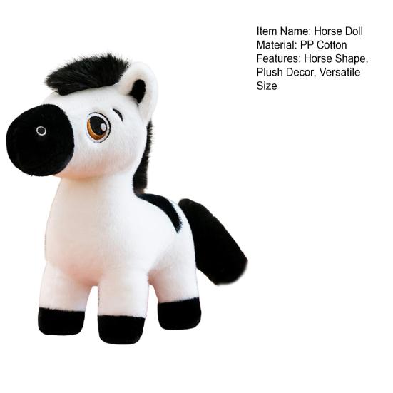 Horse Doll Year of The Horse Symbol PP Cotton Filling Traditional Craftsmanship Zodiac Doll Desk Ornament