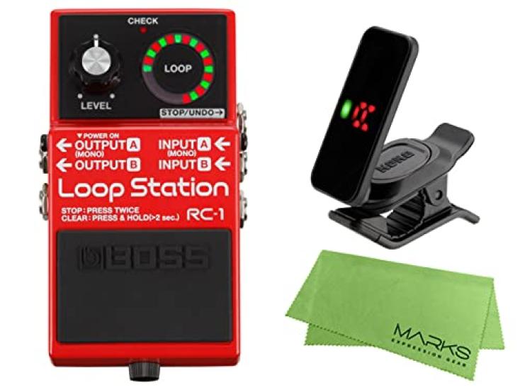 

BOSS - Loop Station RC-1 + KORG Pitchclip 2 PC-2 + Marks Original Cross Set