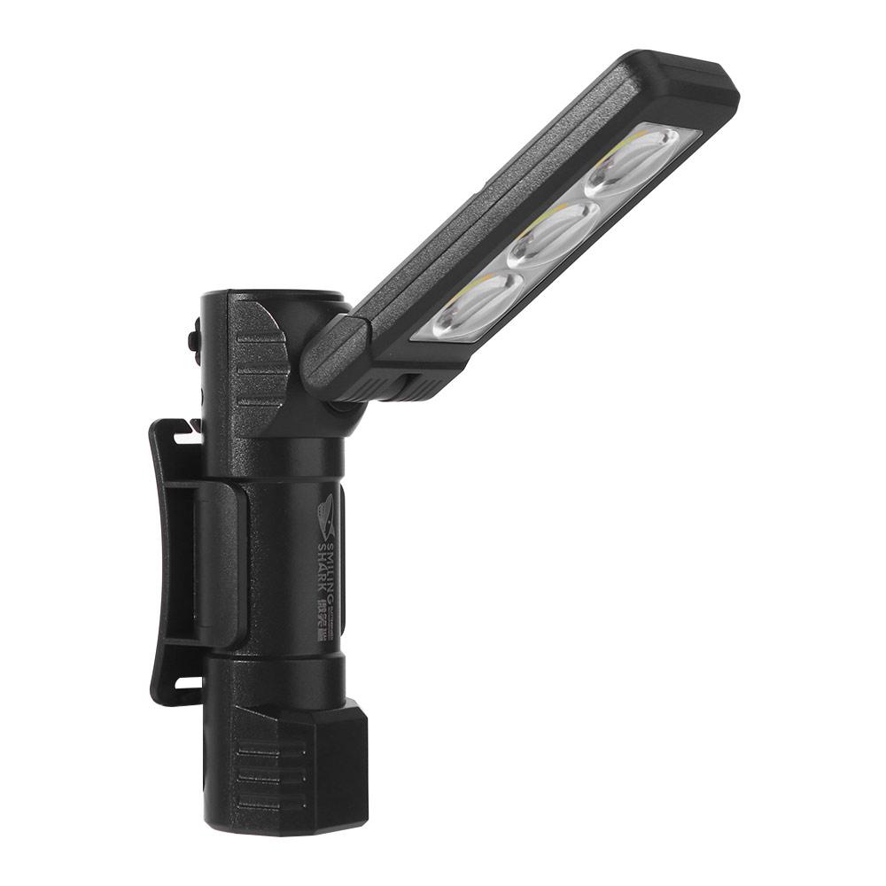 6-Modes Dimming Handheld Worklight 180-Degree Rotation Waterproof Design Portable Gym Lamp USB Rechargeable Foldable Portable