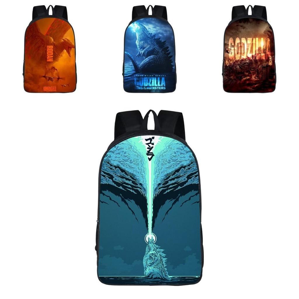 Durable 3d Godzilla King Of The Monsters Backpack Kids School Bag With Classic Appeal
