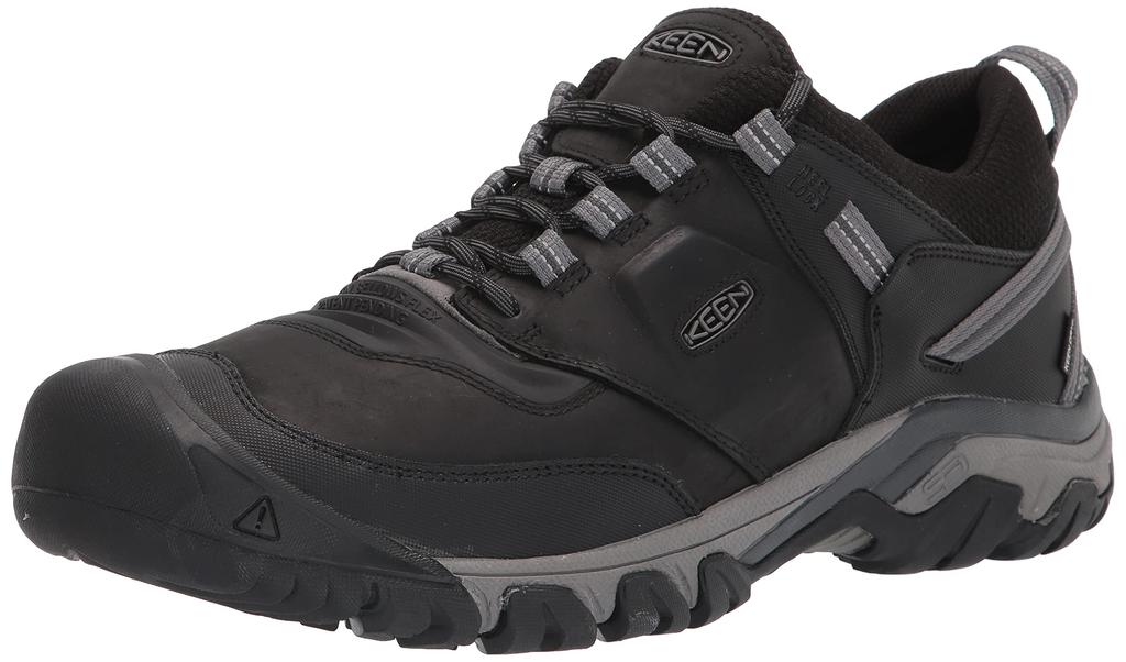KEEN Ridge Flex WP Waterproof Trekking Shoes Size cm Men's (Previous Model), Black/Magnet, 28.0