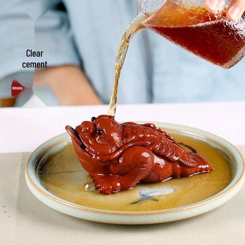 Пурпурная Глина Чайный Питомец Золотая Жаба