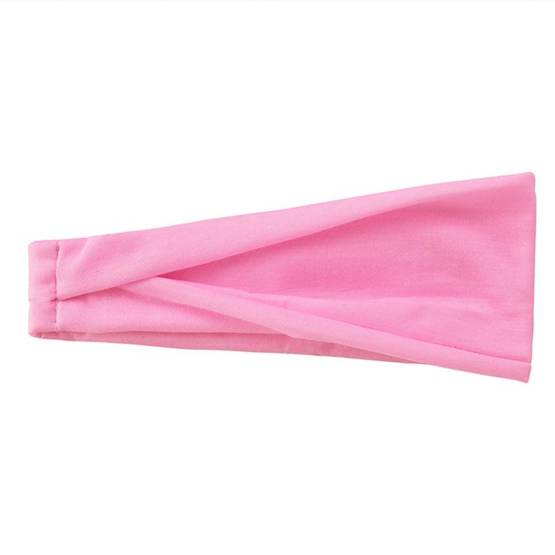 2024 New Women Solid Color Elastic Hair Bands Yoga Headband For Women Twist Cotton Wide Turban Knotted Headwrap Hair Accessories