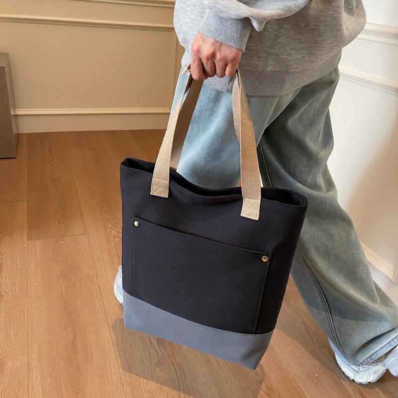 Canvas Large Capacity Tote Bag Student Shoulder Bag Women's Crossbody Bag