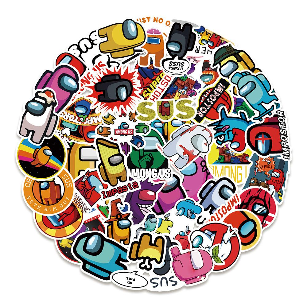 

150 Pictures of Amon Us Game Graffiti Stickers Car Water Cup Mobile Phone Skateboard Waterproof Stickers