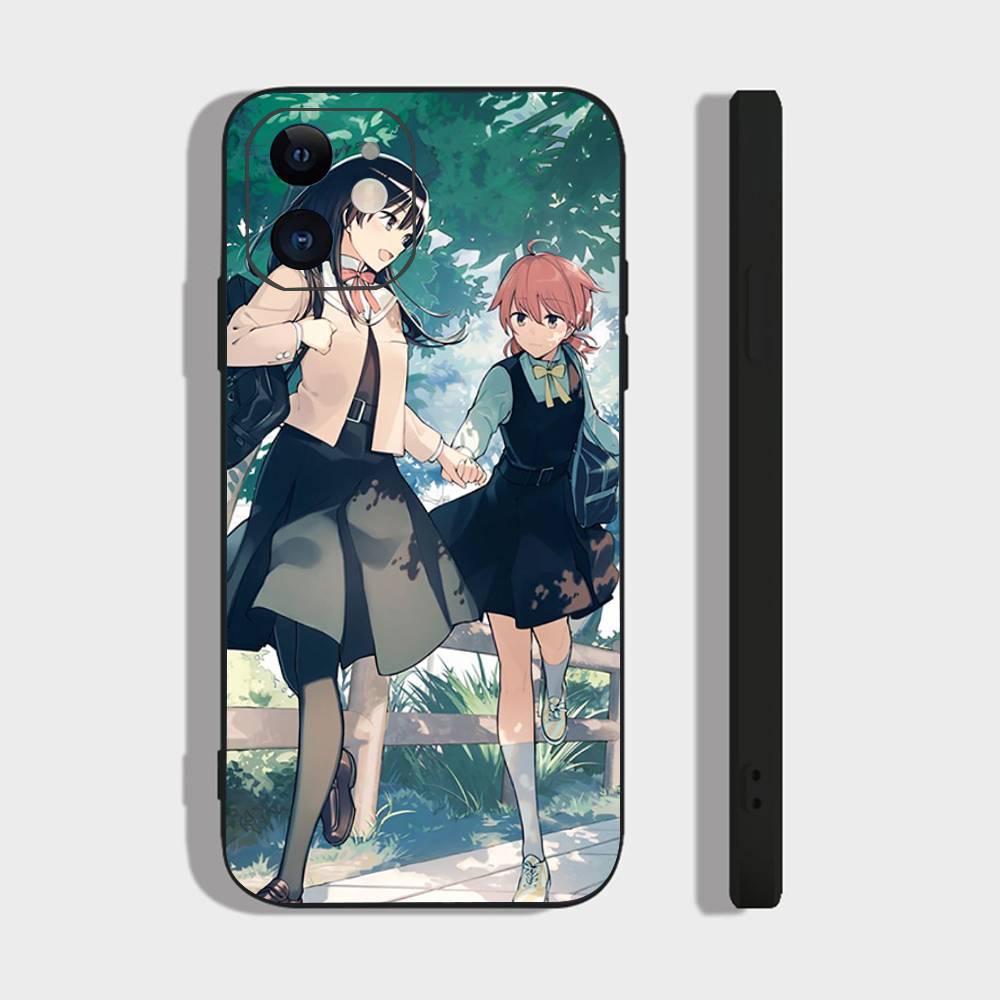 Bloom Into You Bilibili Animation Phone Case For IPhone 17 Air 16 15 14 13 Pro Max 11 12 Black Silicone Cover