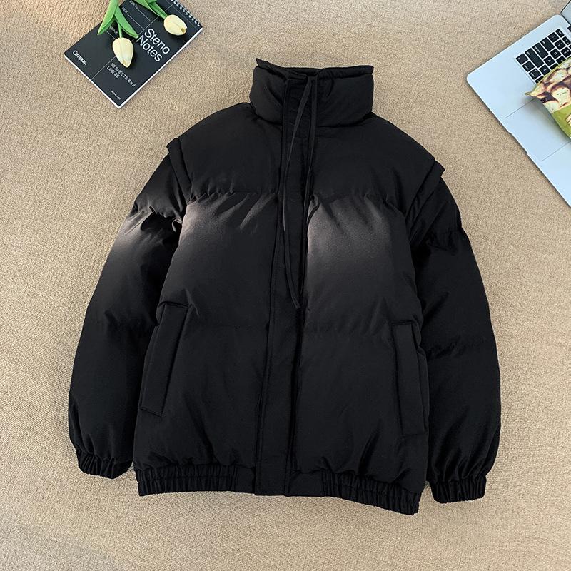 Cotton Clothes Men and Women with The Same Models of Winter Tide Couples Paragraph Sleeve Removable Vest Leisure Jacket Fashion Casual Jacket