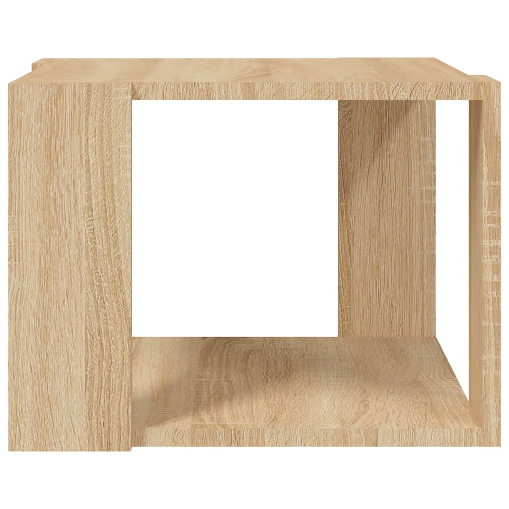Coffee Table, Sonoma Oak, 40X40X30 Cm, Wood-Based Material