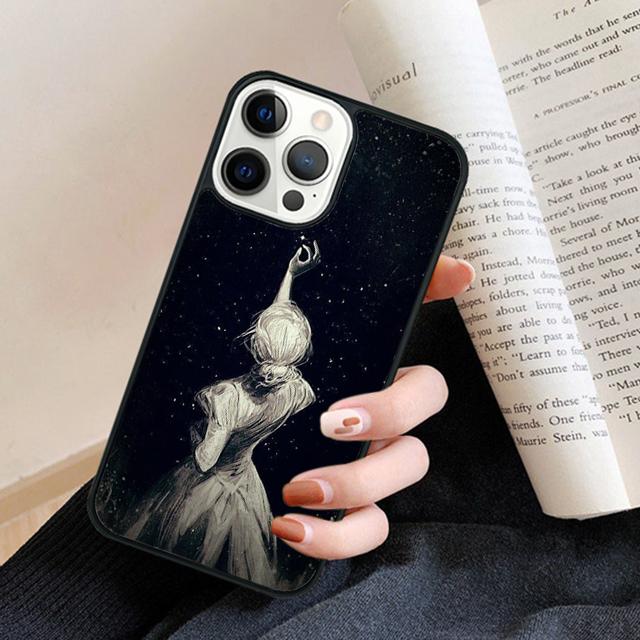 2020 Art Pattern Flower Girl phone Case Cover For iPhone 17 Air 16 15 14 Plus for apple 16 11 12 13 Pro Max coque