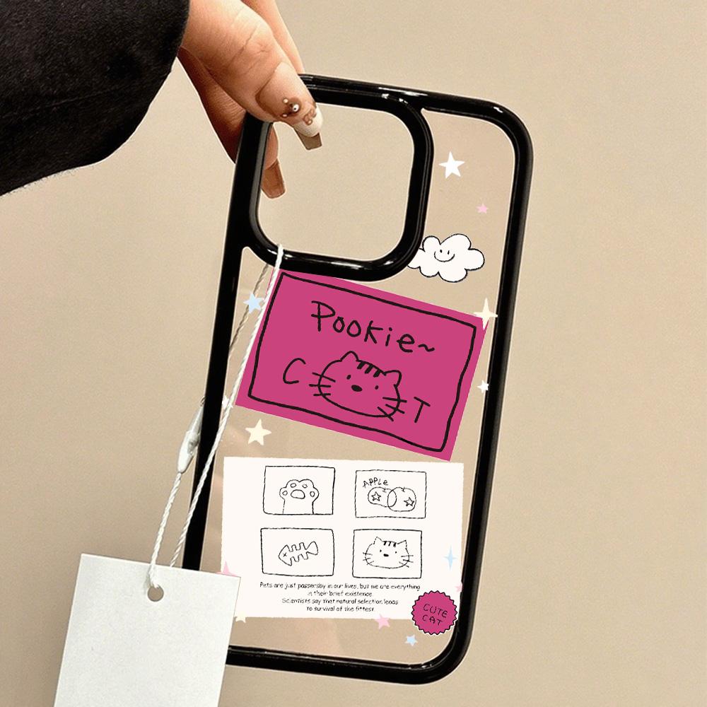 

Акриловый чехол для телефона для iPhone 11 12 13 14 Pro 12 14 16 Pro Max для Samsung A16 A36 A56 S24 FE Высококачественный расписной противоударный чехол для мобильного телефона iPhone 16 чёрный