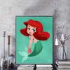 Disney Diamond Painting Ariel The Little Mermaid Watercolor Illustration 5D Diamond Painting Art Embroidery Cross Stitch Room Decoration