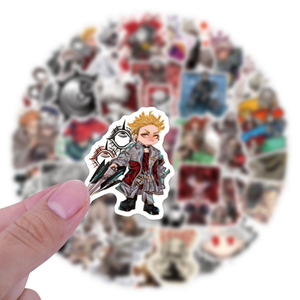 60pcs Suitcase Stickers Waterproof Stickers Scooter Computer Tablet Cartoon Decoration