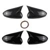 For Chevrolet Cruze 2008-2016 Side Mirror Cover Caps Glossy Black/Carbon Fiber Look ABS Plastic Car Exterior Accessories