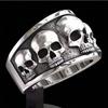 Hip-hop Creative Skull Ring, High-end Popular Men's Dark Style Ring Hand Jewelry