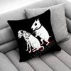 Bull Terrier Dog Puppy Throw Pillow Case For 45x45cm 40x40cm 55x55cm 50x50cm 30x30cm Square Car Pillowcase Shell