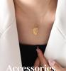 European Style Titanium Steel Moon Hand Gesture Pendant Necklace