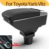 For TOYOTA Yaris Vitz Car Armrest Box Car Accessories Interior Parts Details Double-Layer Storage Box Retrofit Parts