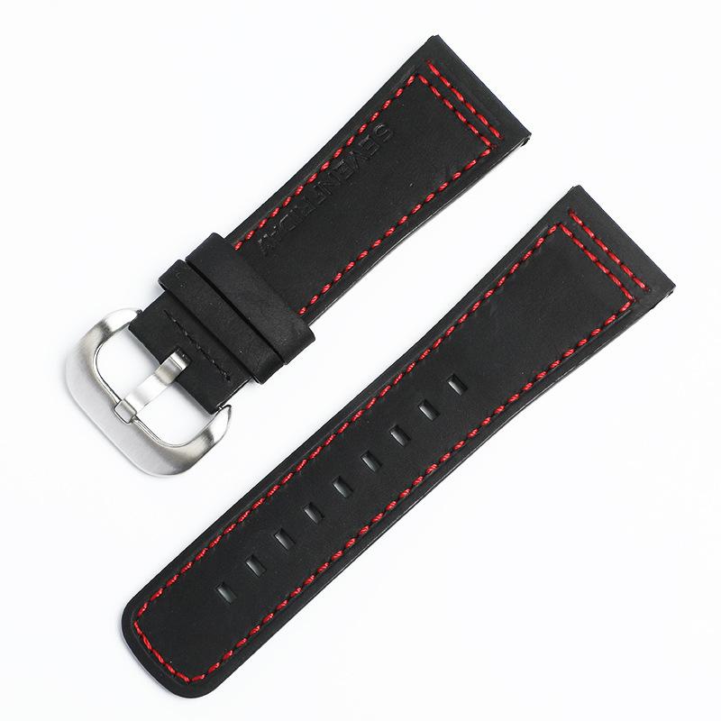Crazy Horse Leather First Layer Color Line Fits Seven Fridays Sports Watch Strap Bracelet Leather Strap 28mm