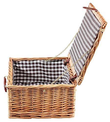 Captain Stag Picnic Basket Trunk UT-1001 Brown (approx.) Width 40 x Depth 29 x Height 16cm