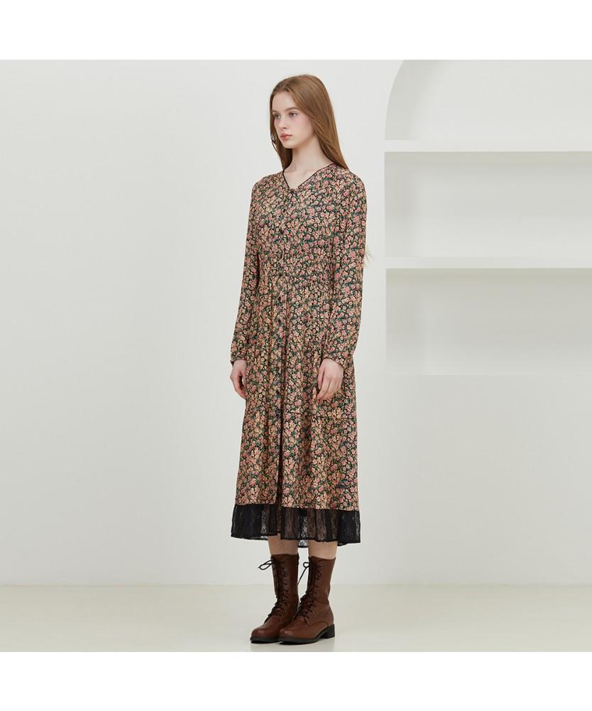 THURSDAY ISLAND Lace Mix Pattern Full Open Dress_T252Mop140W