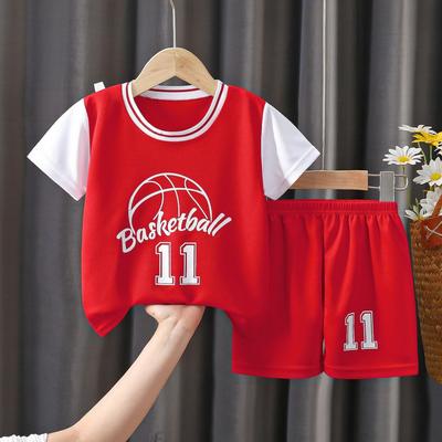 Summer Children's Basketball Uniform Set