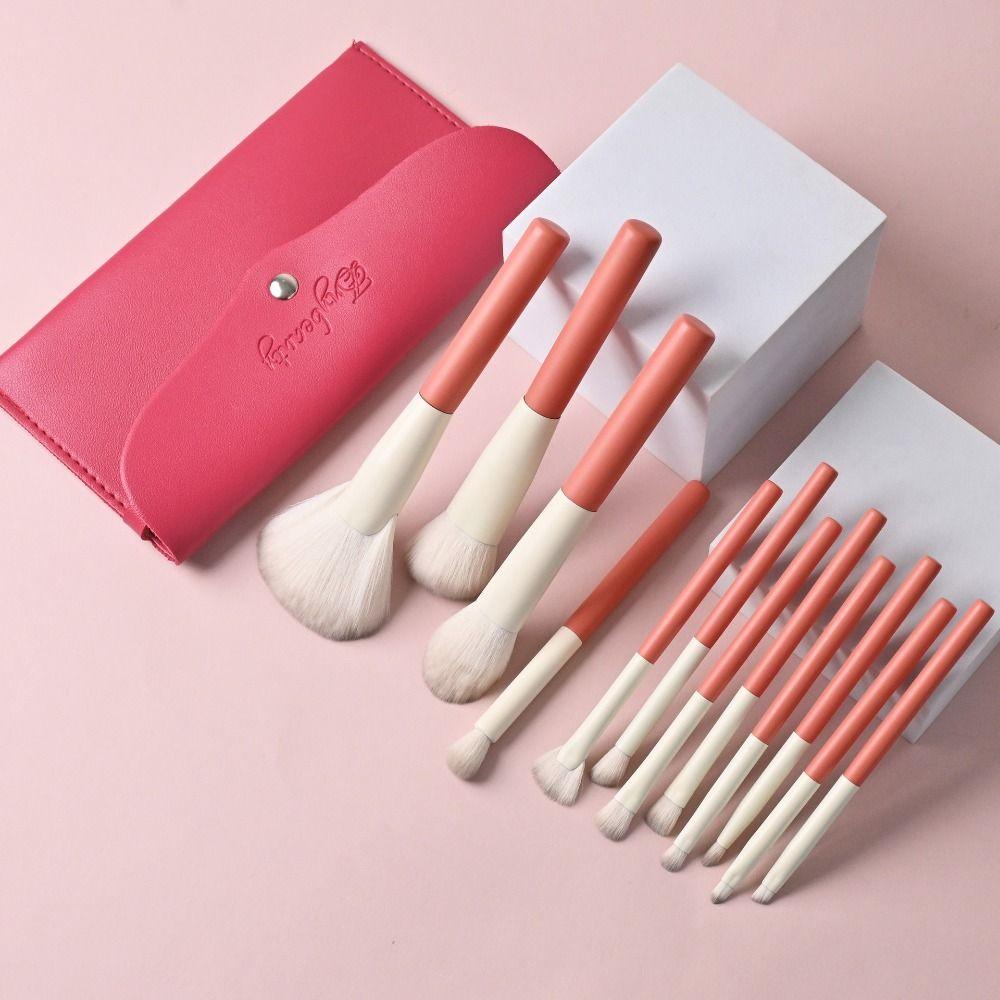 Fluffy Makeup Brush Set Soft Hair Concealer Brush Loose Powder Brush Eye Shadow Brush Women