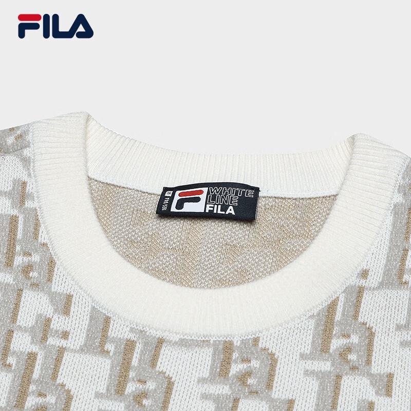 FILA Women's All-Over Print Long Sleeve Knit Sweater