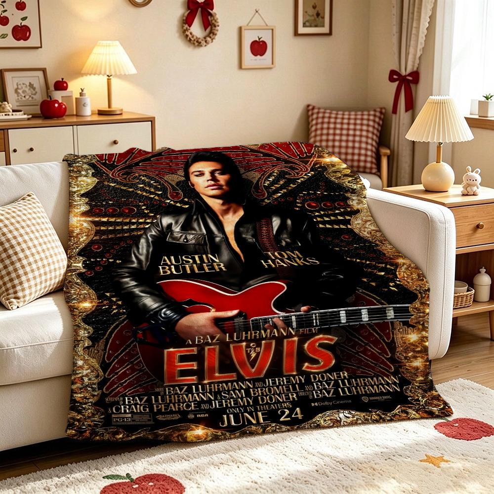 Gothic Vampire Nobleman Intricate Dark Patterns Flannel Blanket Allseason Fleece Blanket For Living Room Bedroom Gaming Room Home Decor