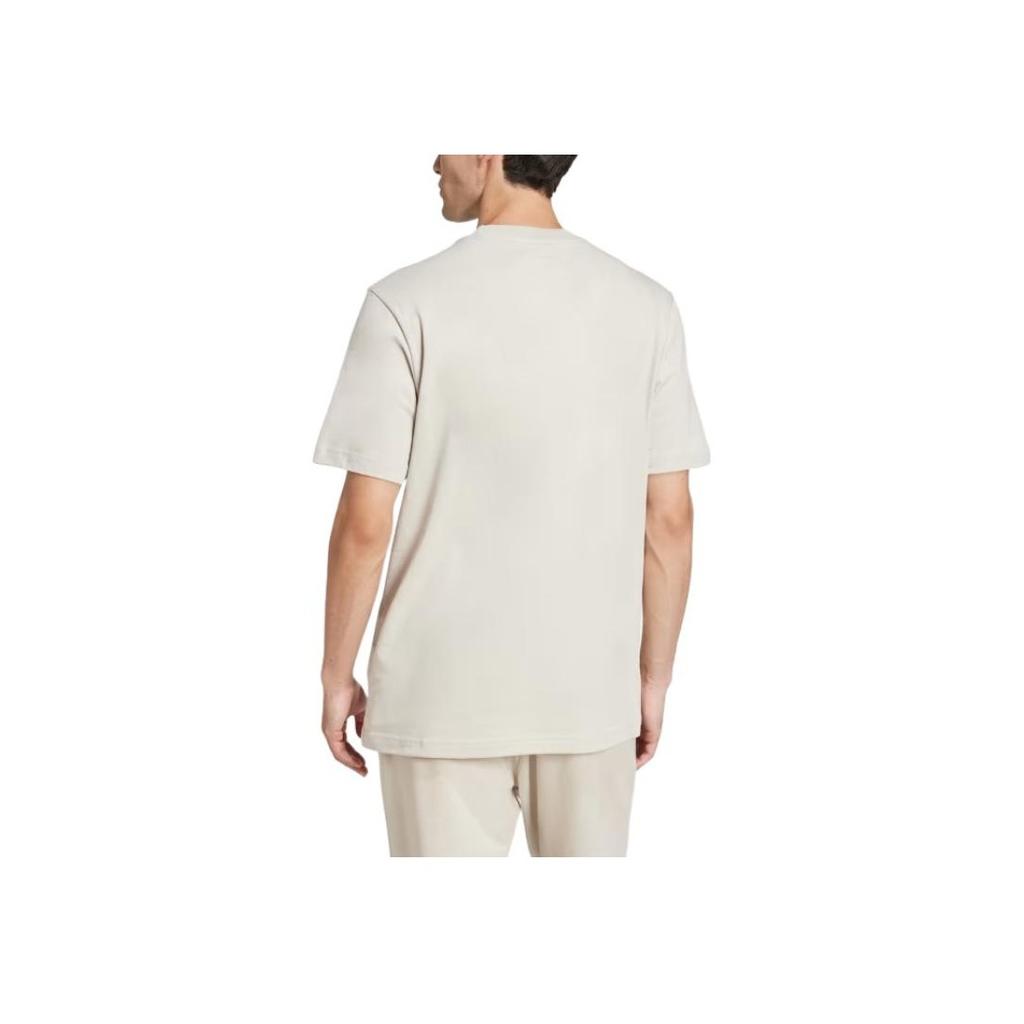 Adidas Essentials Sportswear Logo Crew Neck Short Sleeve T-Shirt Men Tops Aluminum JD1779