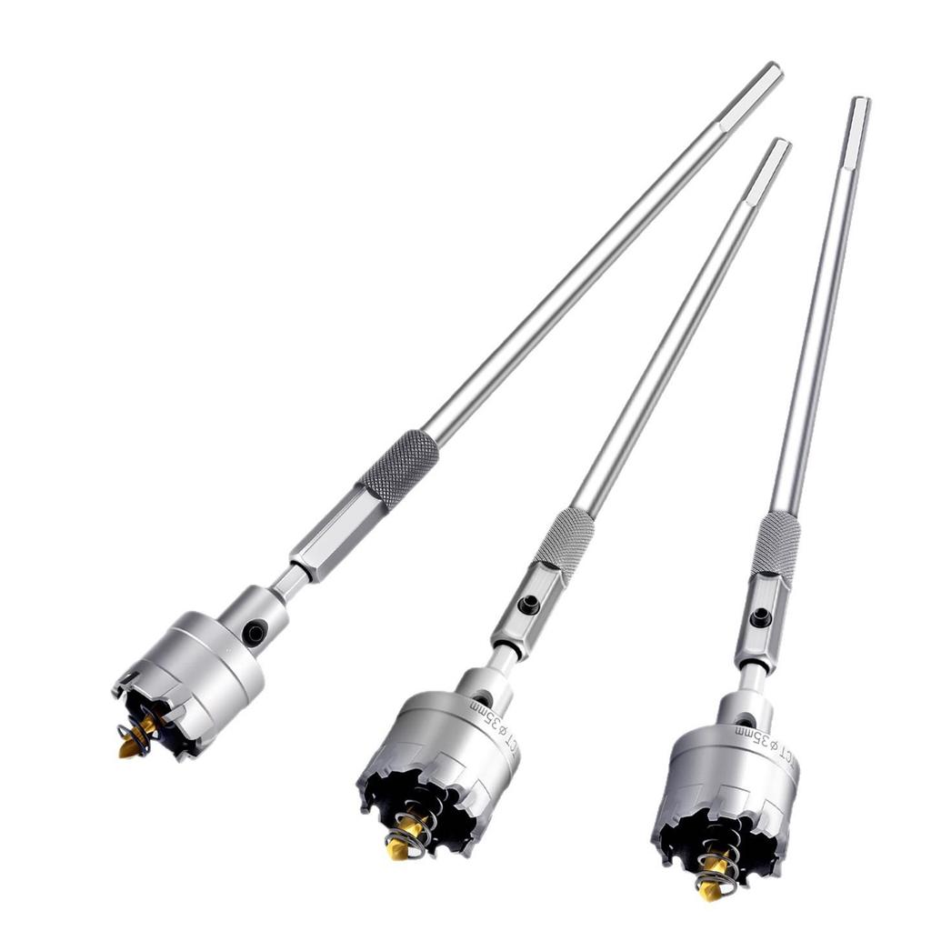 Dane Stainless Steel Extended Hex Shank Hole Saw Drill Bit for Metal Plates