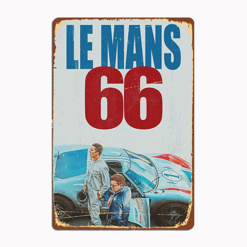 

LE MANS 66 Poster Car Metal Sign Poster Garage Room Decor Automobile Club Custom Tin Vintage Home Decor 20x30cm（7.8x11.8inch）