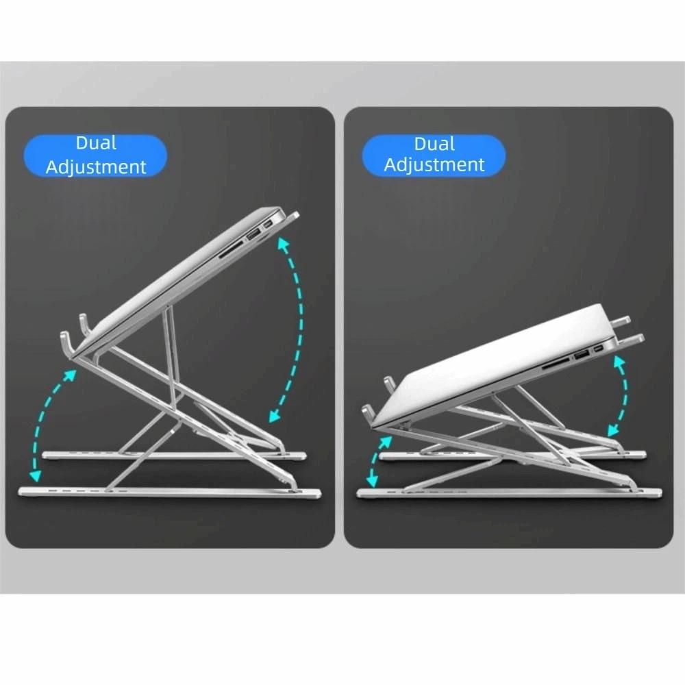 Double Layer Notebook Holder Foldable Notebook Support Holder Portable Tablet Stand Desktop