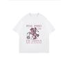 Oversize T-Shirt mit pinkem tanzendem Pony-Print – „PINK PONY Club“ Edgy-Sweet Dynamisches Slogan-Top