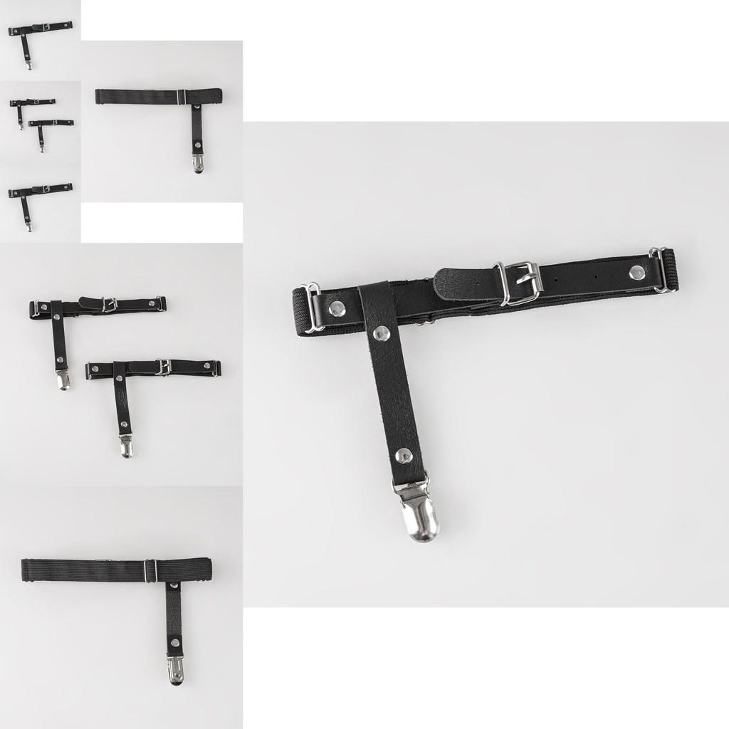 Punk Girl Suspender Belt Pvc Adjustable Elastic Fashion Accessory For Adult Women