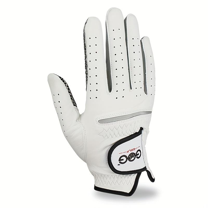 Ein linker/rechter echter GOG Golfhandschuh, indonesischer Import Schafsleder Rutschfeste Handschuhe für Herrensport