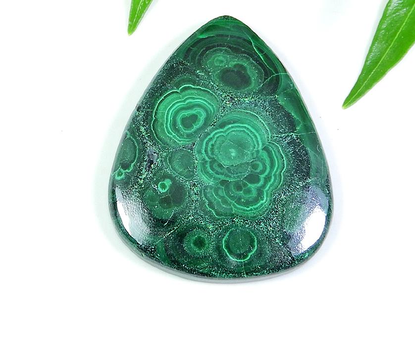 AA++ Gorgeous Malachite Cabochon Designer Pear Loose Gemstone 33X43X05 MM SK-476
