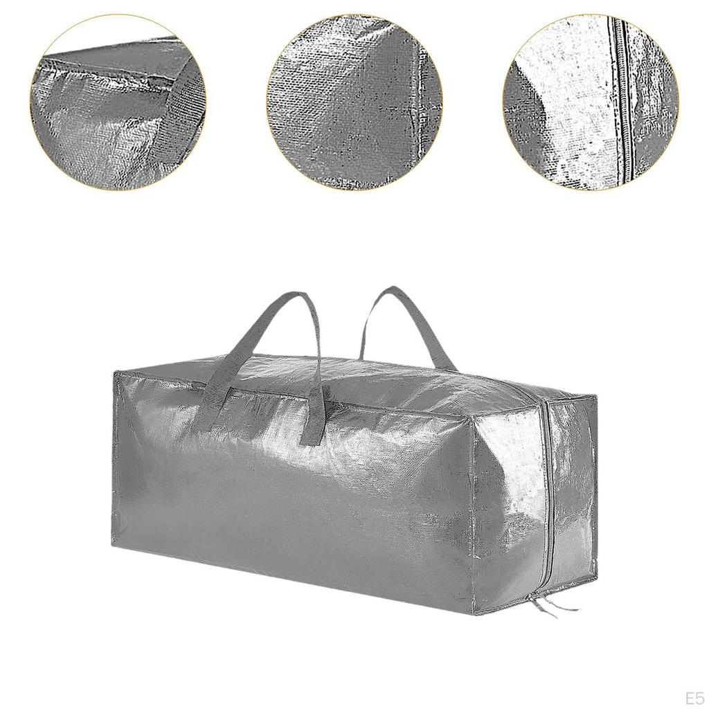 Moving Bag with Backpack Straps and Zippers for Storage of Cushions Pillows