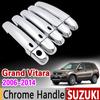 Para Suzuki Grand Vitara 2006 - 2014 Chrome Handle Cover Trim Set Grand Nomade Escudo 2007 2009 2010 2012 Acessórios Car Styling