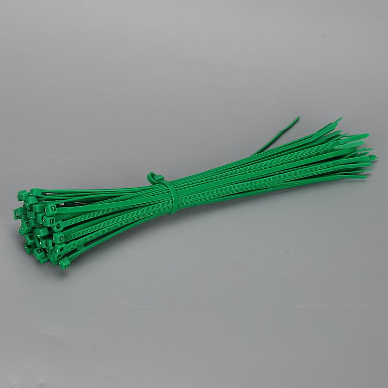 3×200mm Size 100Pcs/Bag Multicolor Slef-Locking Nylon Cable Tie Quickly Bundle Plastice Loop Wire Wrap Random color