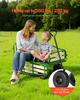 Pull-Along Wagon for Kids,101 cm Toddler Wagons with Foldable Wooden Panel & Handle, Supports up to 250kg, 25.4cm All-Terrain Tires, Utility Wagon